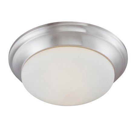 ELK HOME Ceiling Essentials 15'' Wide 2-Light Flush Mount, Brushed Nickel 190033217